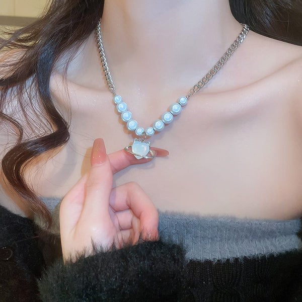 Necklace Pearls Heart Pendant Necklace Carousel 2
