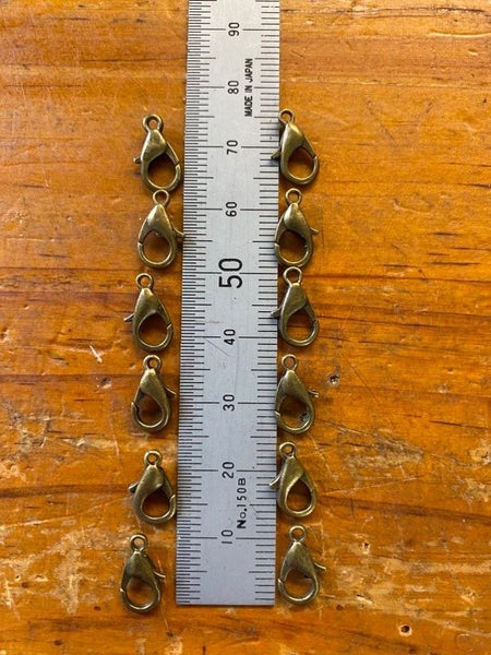 *DESTASH* BRONZE LOBSTER CLIPS Carousel 1