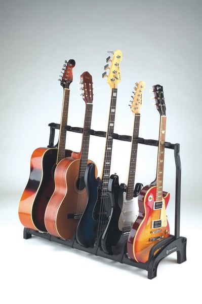 K&M - 17525-016-00 - Electric And Bass Guitar Stand For Upto 5 Guitars - Guar... Carousel 8