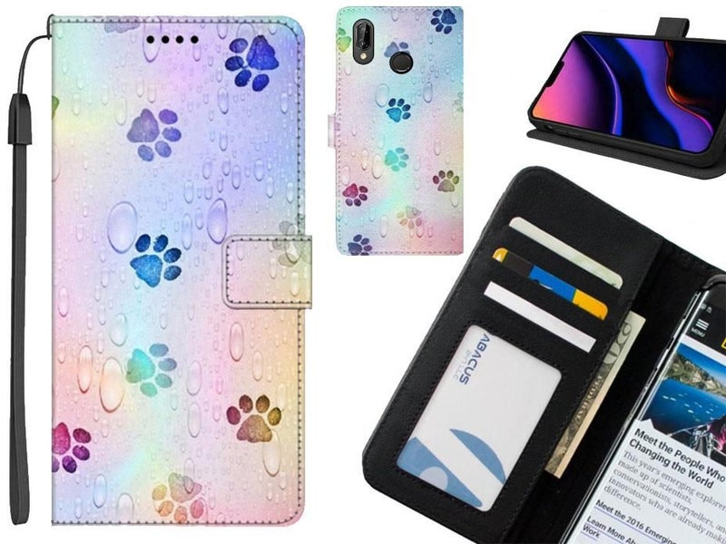Huawei nova 3e case leather wallet case printed ID Carousel 1