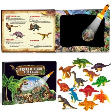 3D Explore the Mystery of Dinosaurs Book Animal Dinosaur Model Toys Gift Figurin Carousel 1