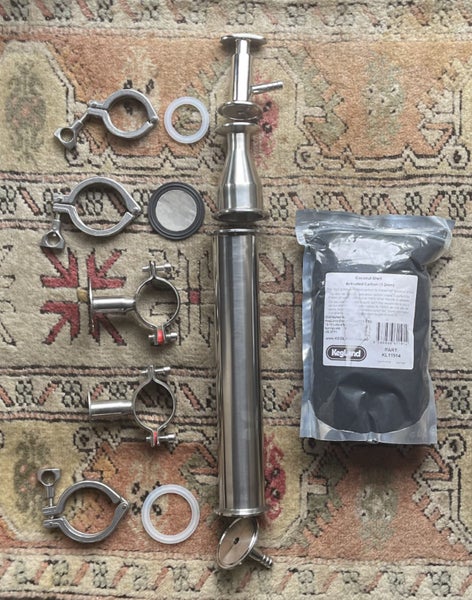 2-inch Activated Carbon Filter In-Line Gravity Kit for Ethanol Carousel 1