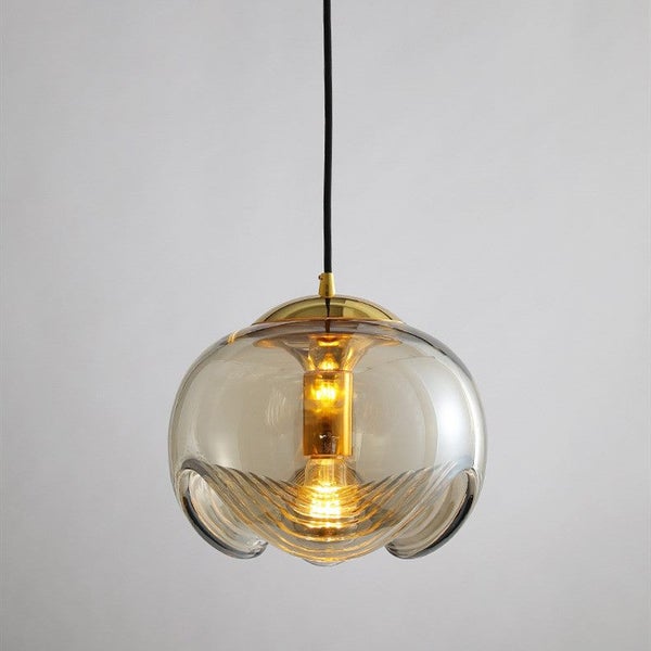 Clear Amber Glass Pendant Light Lamp Hanging Carousel 7