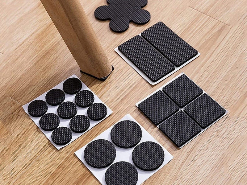 1 X Set of 93Pcs Self Adhesive Chair Leg Pads Anti Slip Furniture Grippers Cover Carousel 2