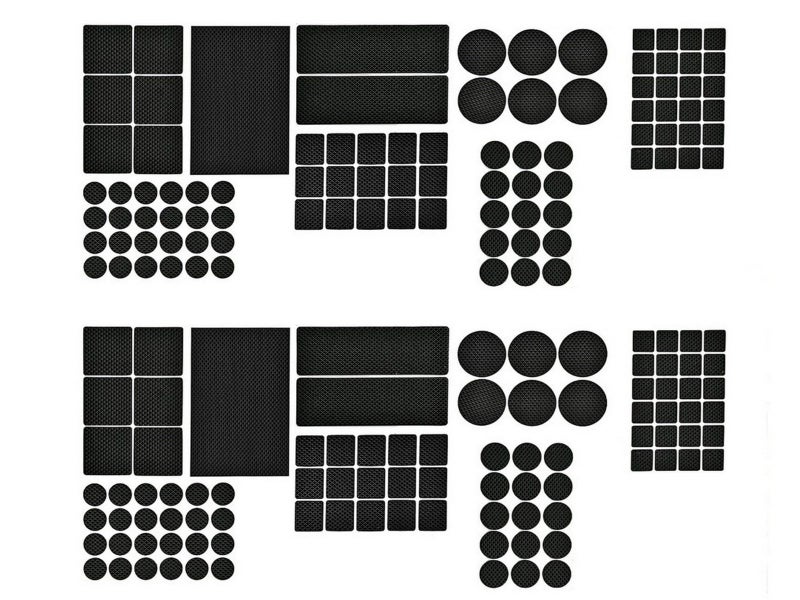 2 X Set of 93Pcs Self Adhesive Chair Leg Pads Anti Slip Furniture Grippers Cover Carousel 1