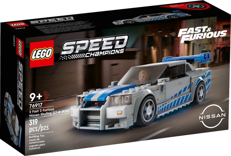 Lego 76917 Speed Champions 2 Fast 2 Furious Nissan Skyline GT-R (R34) Carousel 1