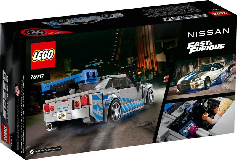 Lego 76917 Speed Champions 2 Fast 2 Furious Nissan Skyline GT-R (R34) Carousel 2