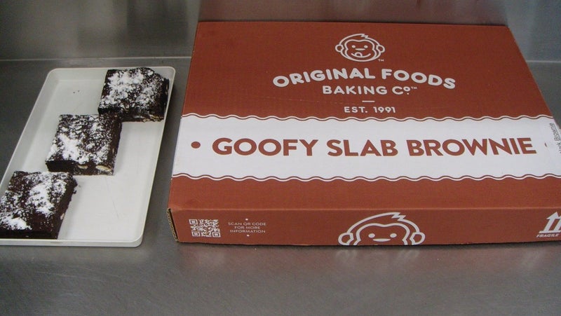 New York Brownie Slice. Goofy Slab. Weight is 2.1kg's. Carousel 1