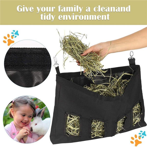 Hod Health And Home Hanging Hay Storage Feeder Bag For Guinea Pigs Rabbits Hamst Carousel 8