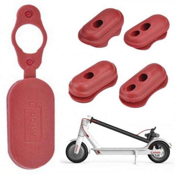 Charge Port Cover Silicone Plug For Xiaomi Mijia M365 Electric Scooter Red Acces Carousel 4