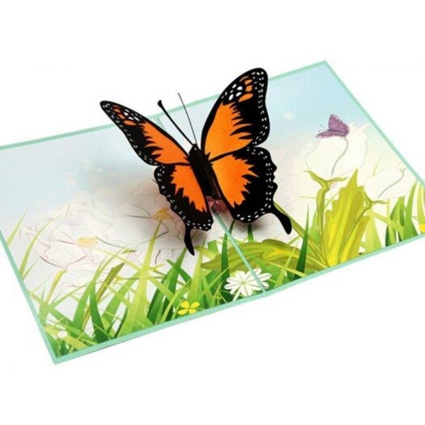 Hod Health And Home Creative 3D Butterfly Design Greeting Card Multi Greeting Ca Carousel 2