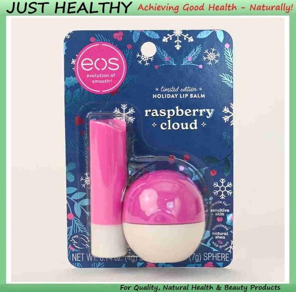 EOS LIP BALMS - 2 PK - RASPBERRY CLOUD - GENUINE Carousel 1