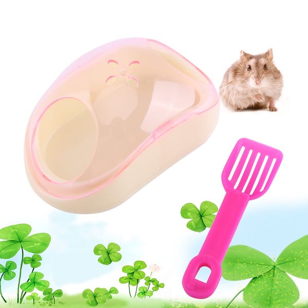 Hamsters Mice Gerbils Mouse Cage Corner Toilet Potty Box With Star Roof & Scoop Carousel 1