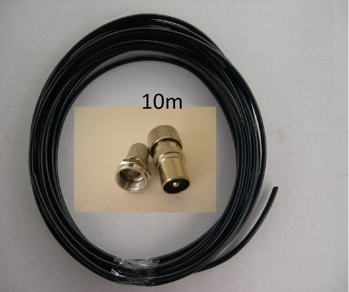 UHF Aerial Antenna Freeview Yagi 40el HD Wall Fascia Stays 10m F Plug EU281m LTE Carousel 4