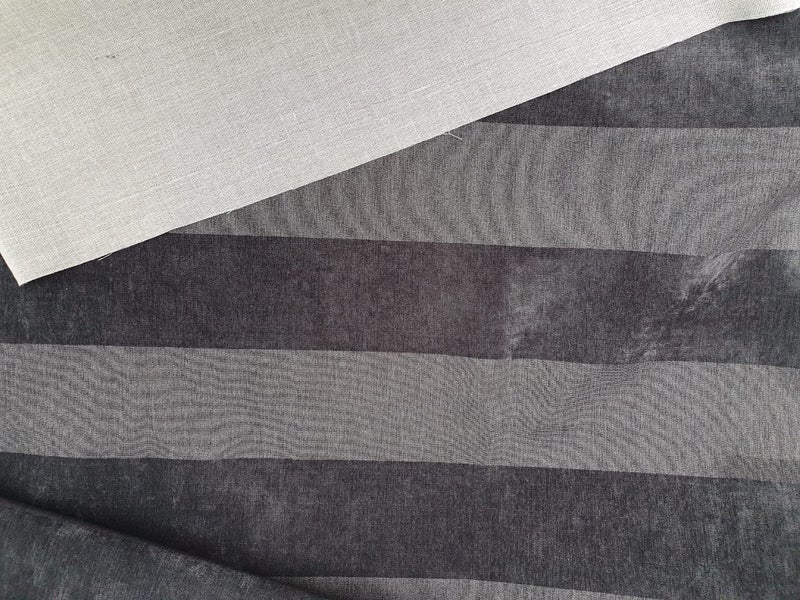 Upholstery Fabric - Black & Grey (2 remnants) Carousel 3