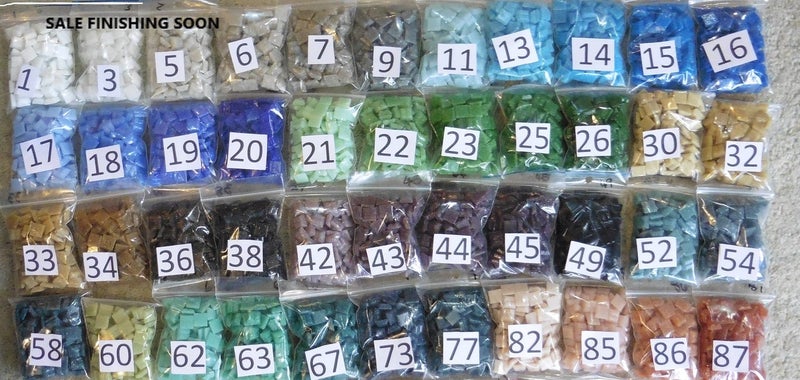 500 10mm vitreous mosaic tiles single colour628647388837141115
