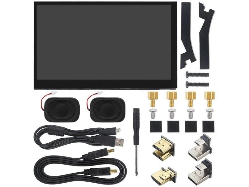 7 Inch Raspberry Pi Touch Screen 1024x600 IPS LCD With Speaker For Raspberry Pi Carousel 1