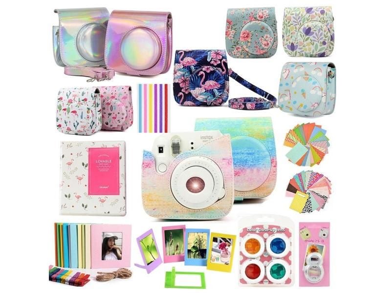 Fujifilm Instax Mini 8/9 Camera Accessories Kit With Case Bag Album Filters Carousel 2