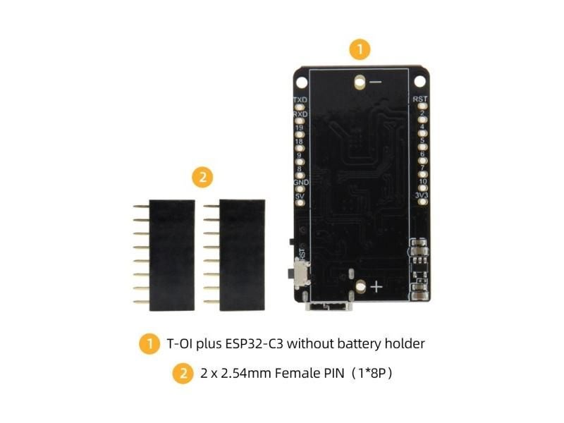 LILYGO® TTGO T-OI Plus ESP32-C3 RISC-V MCU Wireless Board Wi-Fi Bluetooth Carousel 1