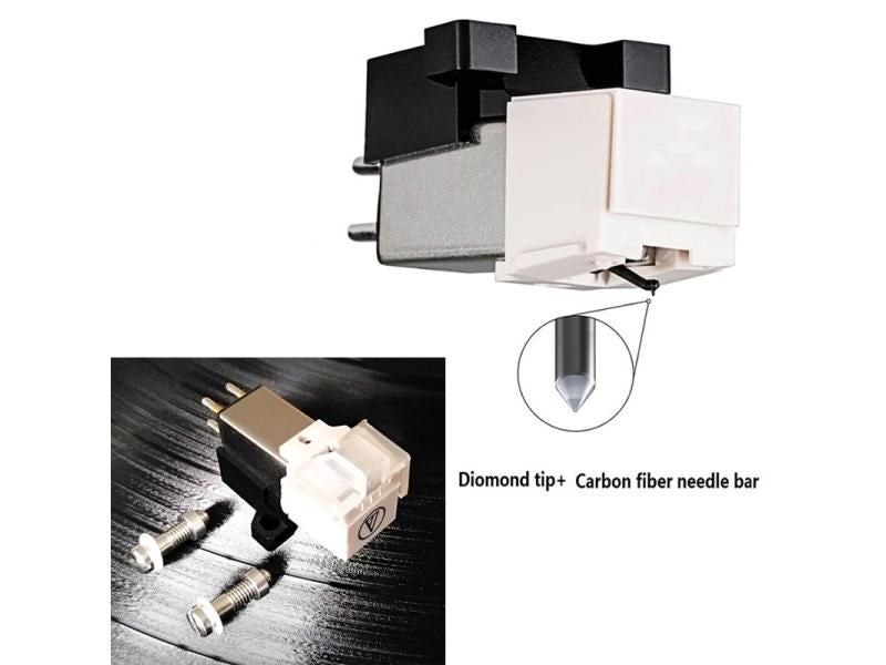 Magnetic Cartridge Stylus With LP Vinyl Needle For Phonograph Gramophone Pickup Carousel 1