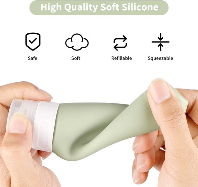 14PCs Silicone Leakproof Travel Bottles Set Carousel 1