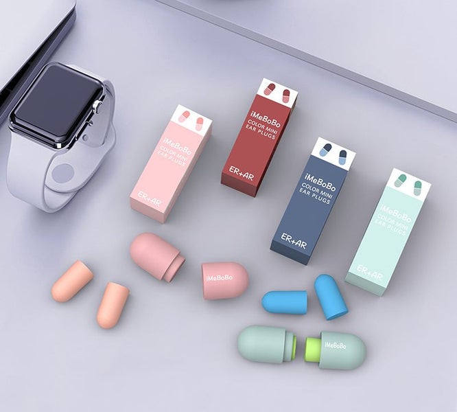 4 Pair Reusable Earplugs Silicone Noise Cancelling Set Carousel 1