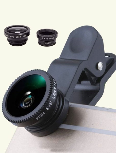 Fisheye Clip lense wide Angle - 3 in 1 Carousel 1