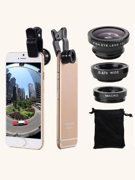 Fisheye Clip lense wide Angle - 3 in 1 Carousel 2