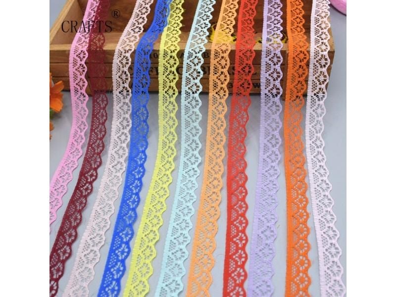 10 Yards 1.35 Cm Wide Lace Ribbon For DIY Clothing Accessories Flower Carousel 2