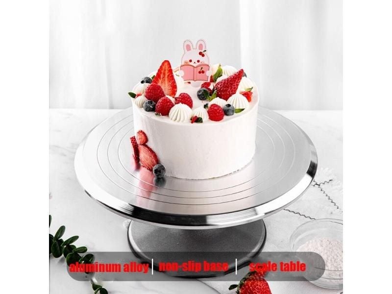 Aluminum Alloy Cake Stand 8 12 Inch Mounted Turntable Base Carousel 2