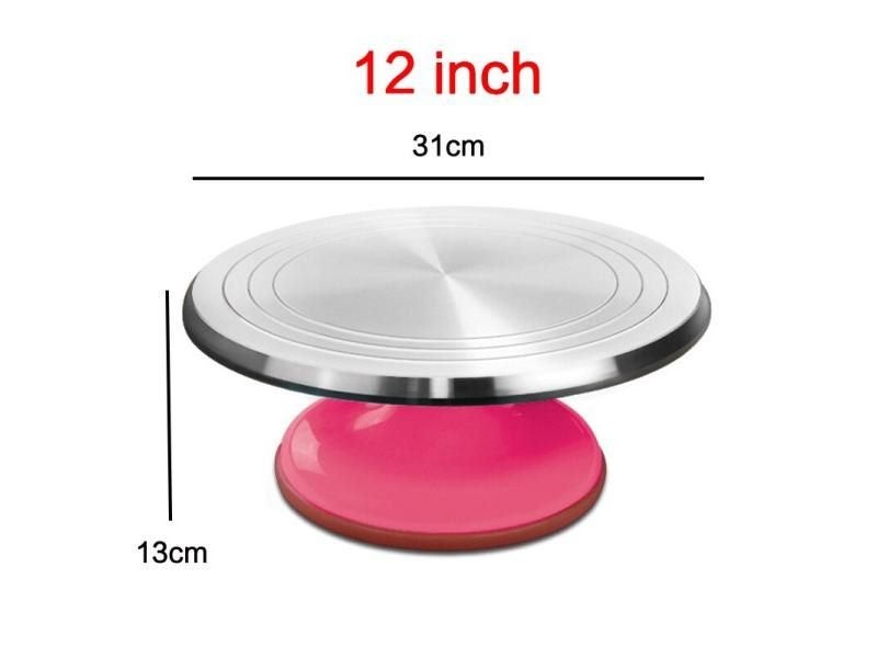 Aluminum Alloy Cake Stand 8 12 Inch Mounted Turntable Base Carousel 1