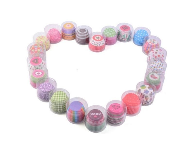100Pcs Colorful Cake Cupcake Liner Cup Case Decorating Tools Carousel 1
