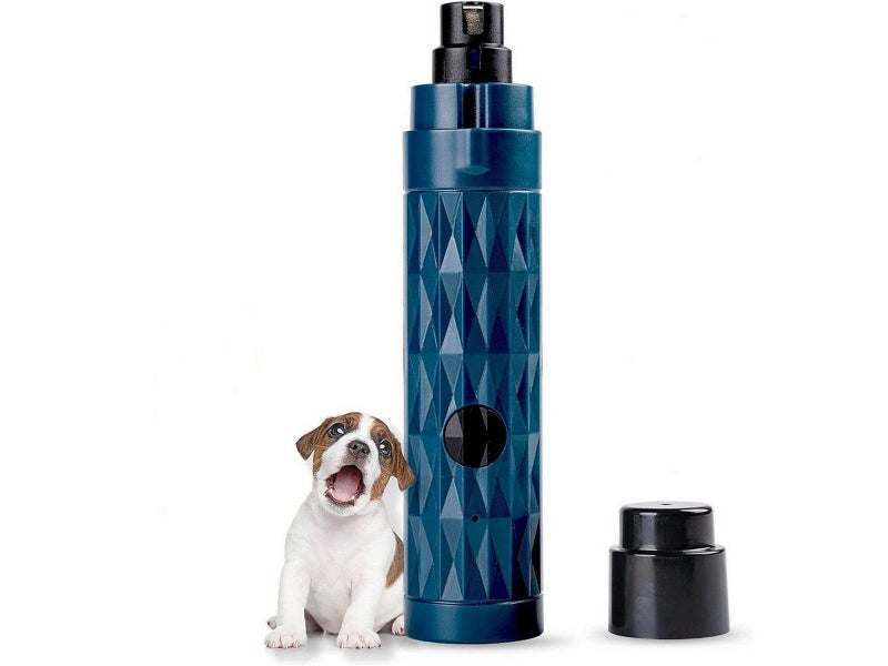 Electric Pet Nail Grinder Clippers Dog Cat Grooming Trimmer with LED Light Blue Carousel 2