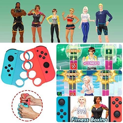Fit Boxing Compatible Grip for Nintendo Switch Joy-Con Controller,Set of 2 Carousel 1