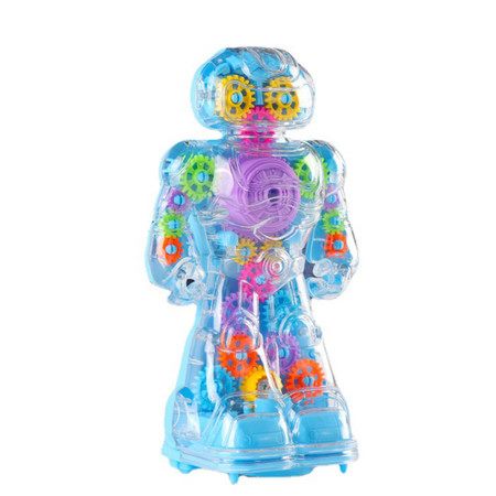 Cross Border Transparent Gear Robot Universal Walking Robot For Boys And Girls Carousel 7