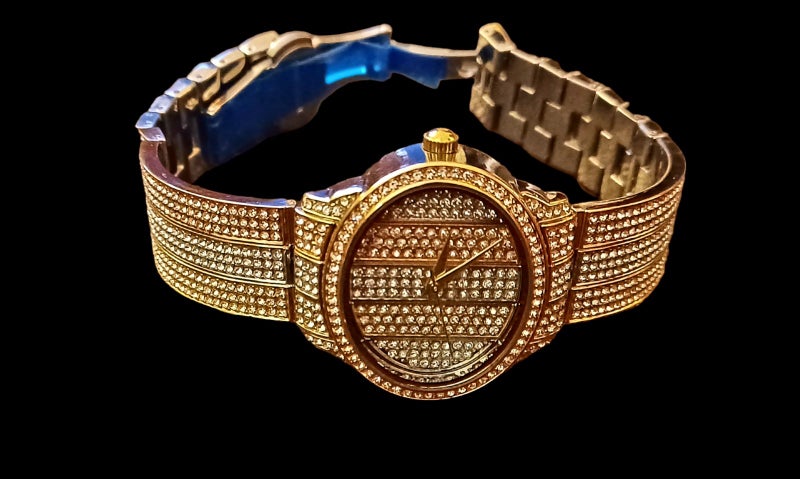 1 day-St. Lucia Women's Tricolor Quartz Crystal Accent Bracelet 8" Carousel 5