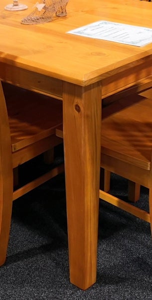 PurePine# NZ Pine Dining Suite | 1.5M Table&6 Chairs | Pine color Carousel 2