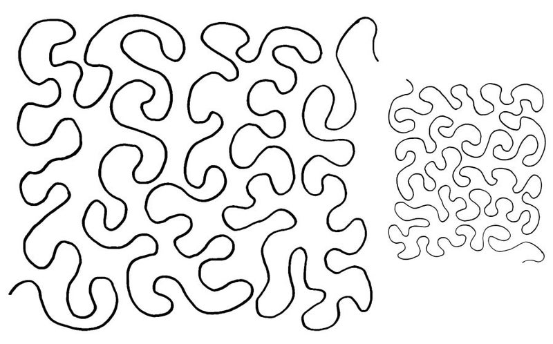 Quilting Full Line Stencil STIPPLE MEANDER 2 SIZES Reusable for Quilts use Po... Carousel 1