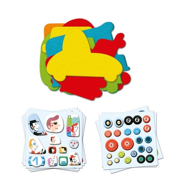 Collage Activity - I Love Cars - Djeco Carousel 4