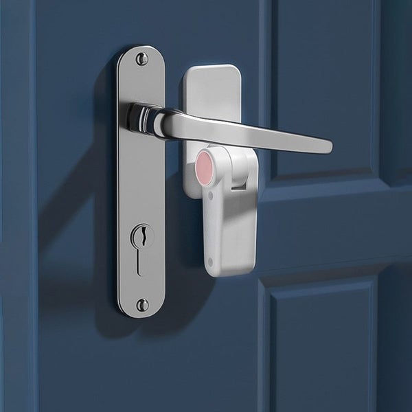 2Pack Anti-open Smart Door Handle Lock Door Stopper Carousel 7