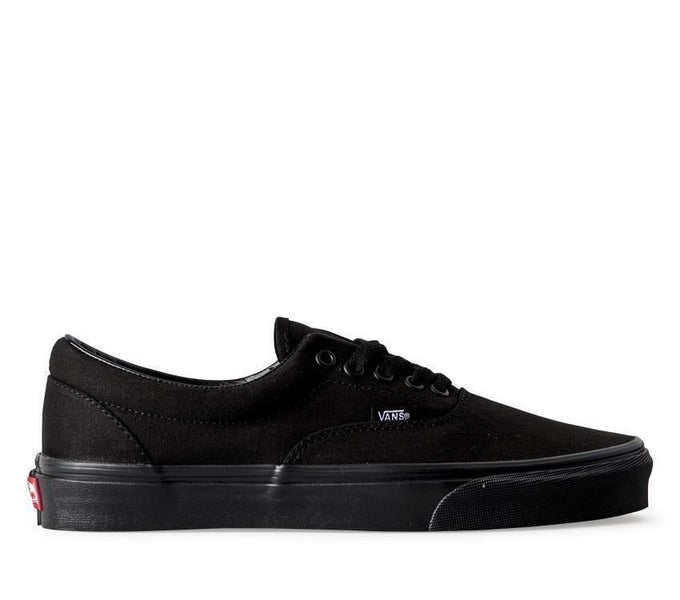 Mens Vans Authentic Era Skate Shoes Black/Black Carousel 1