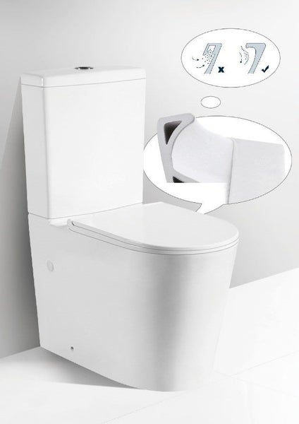Rimless Flushing + back to wall Toilet Suite Carousel 1