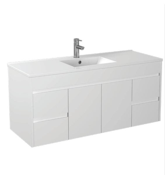 ***PVC***1200mm Ultra-thin Ceramic basin wall hung Vanity Carousel 1