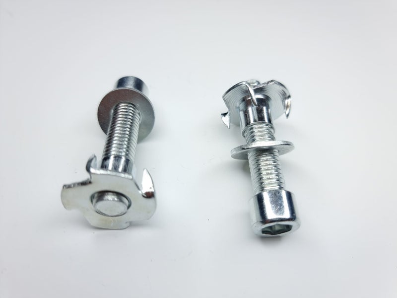 M10 T-Nut, Hex socket bolt (55mm), flat washer Galvanised: Climbing Hold bolts Carousel 1