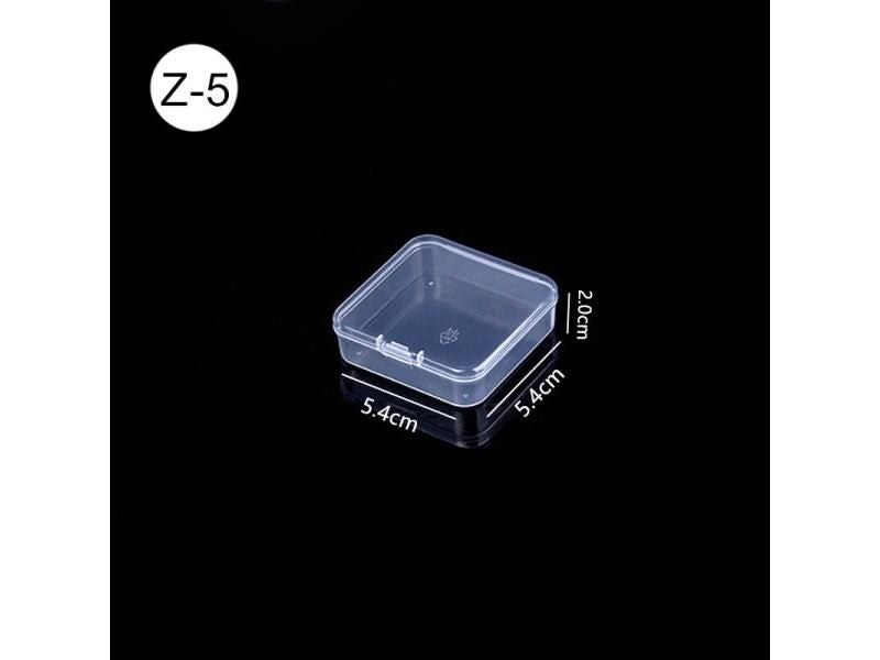 Mini Boxes Rectangle Clear Plastic Jewelry Storage Case Container