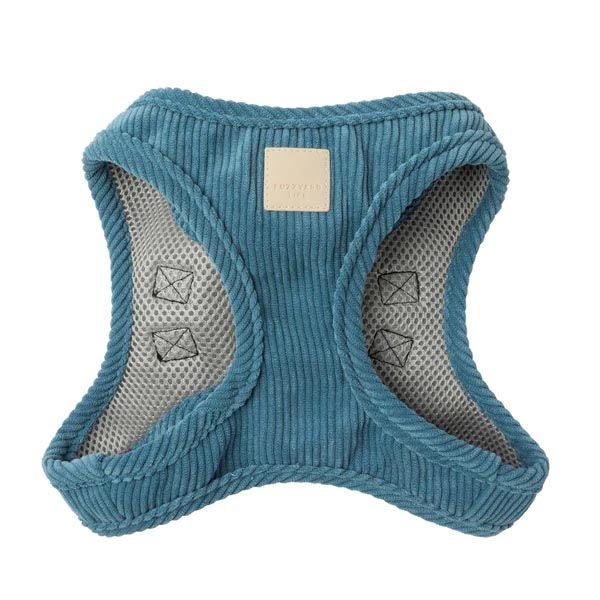FUZZYARD LIFE CORDUROY STEP IN HARNESS - FRENCH BLUE - XSMALL! Carousel 1