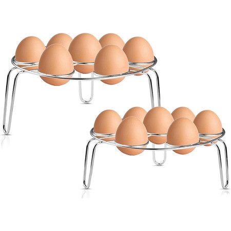 2 Pack Stackable Egg Steamer Rack Trivet Cooker Accessories Carousel 1