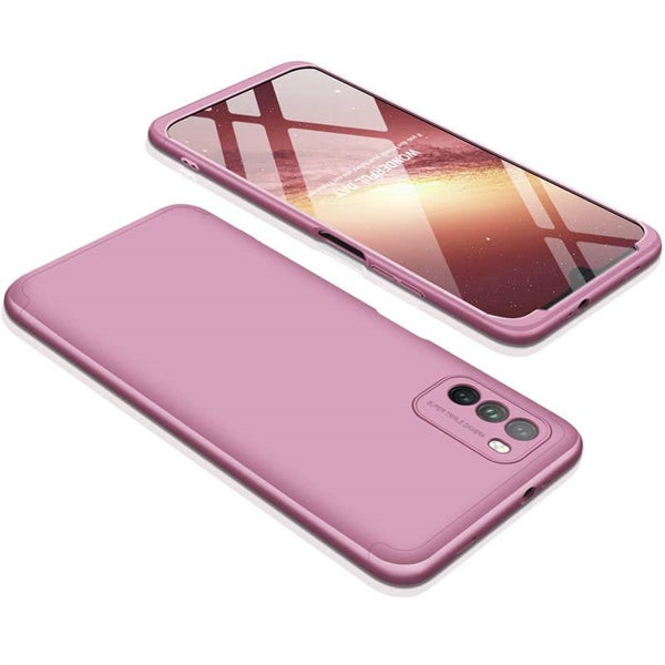 Full Body Hard PC 3-in-1 Case for Redmi 9 Power/Note9 4G/9T -Pink Carousel 2