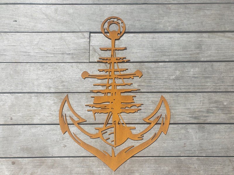 Ship Anchor - Corten Steel Art Carousel 1
