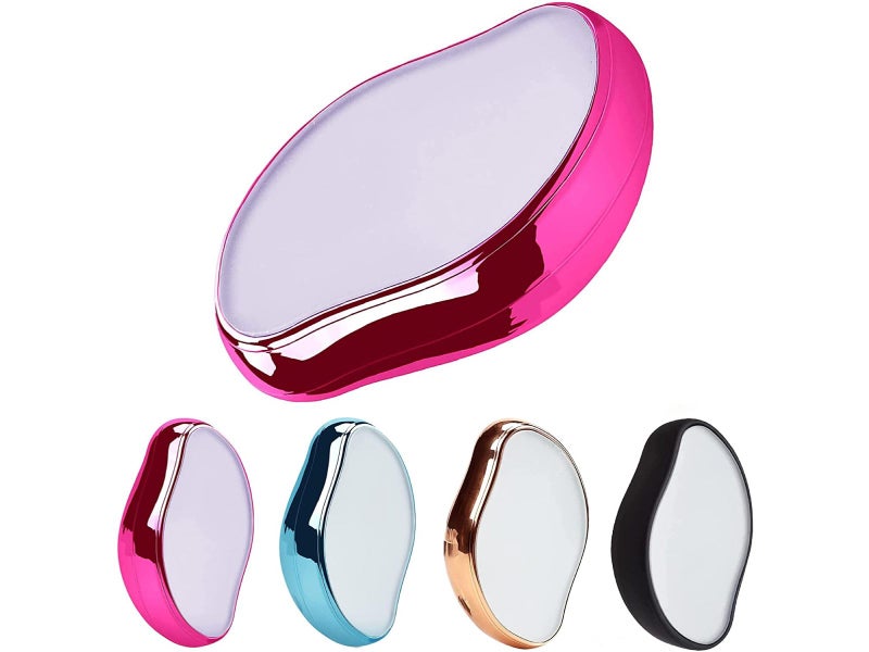 Crystal Hair Eraser, Reusable & Washable Exfoliation Hair Removal Tool, Pink Carousel 1